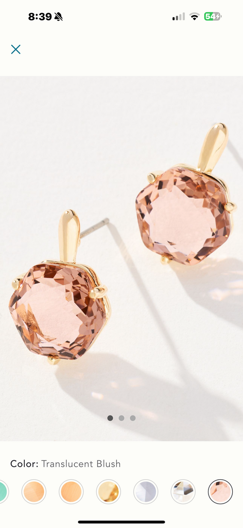 Gilded Prism Drop Earrings – Faceted Stones With A Sculpted Gold
